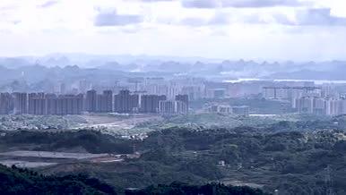 烟雨江南清镇城市风景视频的预览图